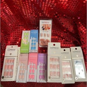 ImPress press on nails. Lot of 13 SETS PETITE SIZE